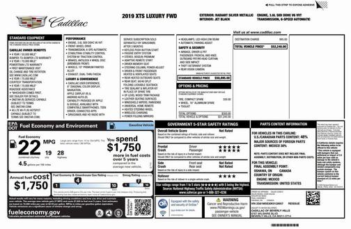 2019 Cadillac XTS Luxury