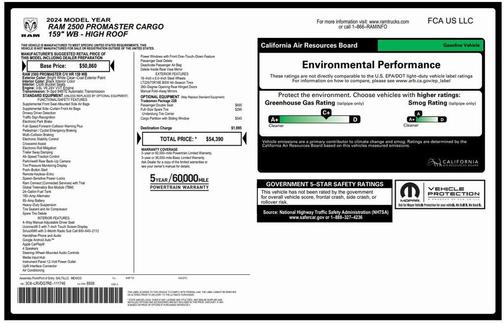 2024 RAM ProMaster 2500 Tradesman