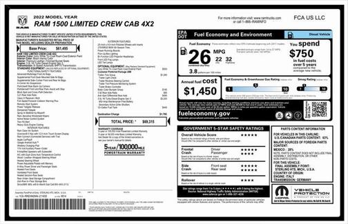 2022 RAM 1500 Limited