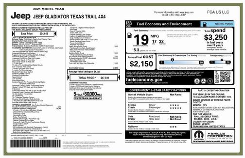 2021 Jeep Gladiator Texas Trail 4x4