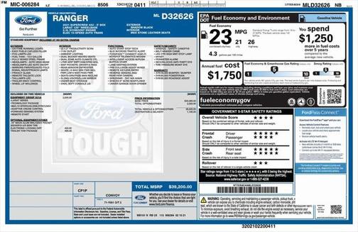 2021 Ford Ranger LARIAT