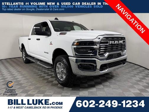 Bright White Clearcoat 2025 RAM 2500 Big Horn Crew Cab 4x4 6'4' Box