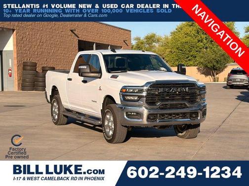 Bright White Clearcoat 2025 RAM 2500 Big Horn Crew Cab 4x4 6'4' Box