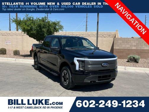 Agate Black Metallic 2023 Ford F-150 Lightning XLT