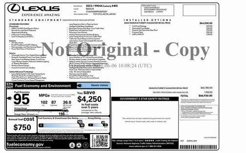 2023 Lexus RZ 450e Luxury