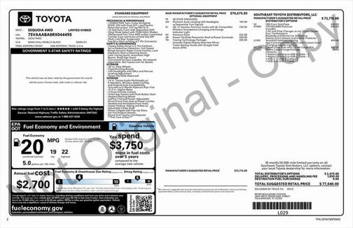2024 Toyota Sequoia Limited