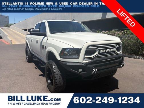 Pearl White 2018 RAM 2500 Laramie Crew Cab 4x4 6'4' Box