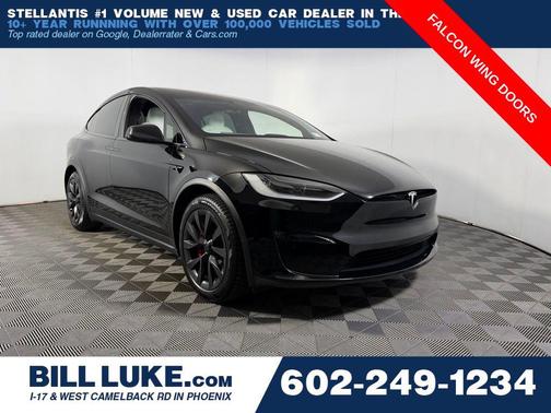 Solid Black 2023 Tesla Model X Plaid Tri Motor All-Wheel Drive