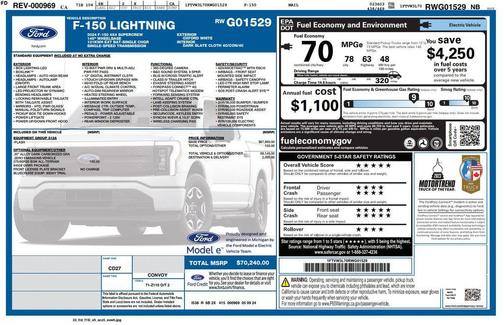 Oxford White 2024 Ford F-150 Lightning Flash
