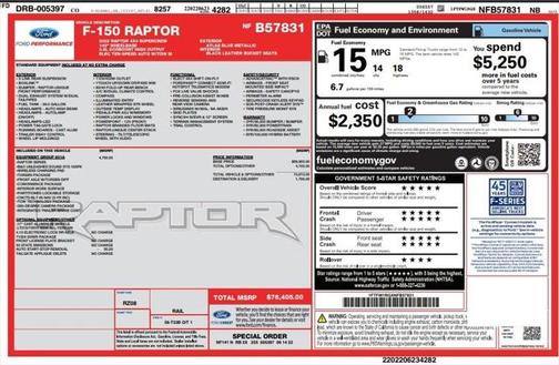 2022 Ford F-150 Raptor