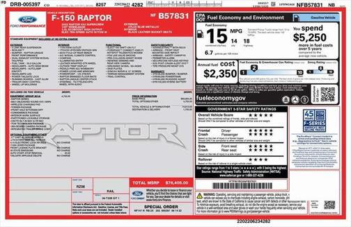 2022 Ford F-150 Raptor