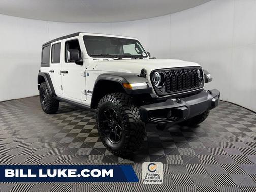 Bright White Clearcoat 2025 Jeep Wrangler 4xe Willys