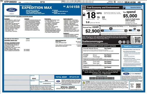 Silver Metallic 2025 Ford Expedition Max Active 4x4
