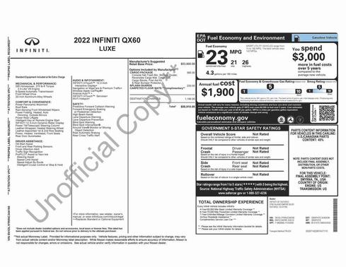 2022 INFINITI QX60 Luxe