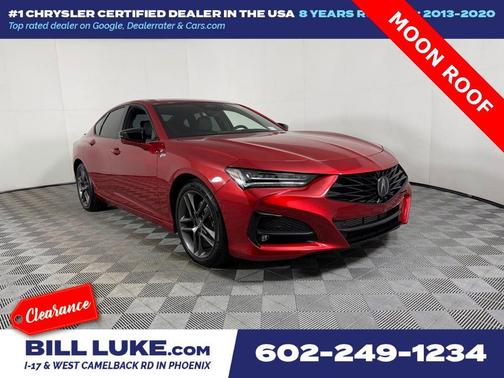Performance Red Pearl 2025 Acura TLX A-Spec