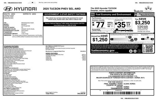 2025 Hyundai TUCSON Plug-In Hybrid SEL