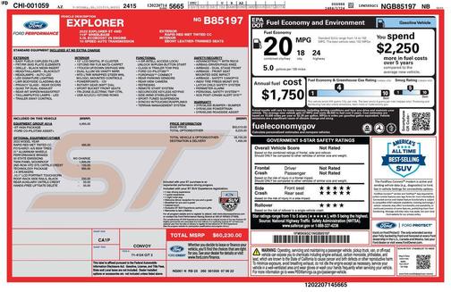 Rapid Red Metallic Tinted Clearcoat 2022 Ford Explorer ST