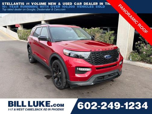 Rapid Red Metallic Tinted Clearcoat 2022 Ford Explorer ST