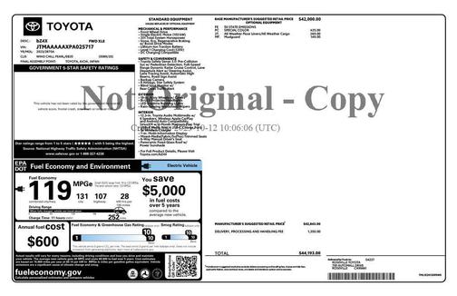 2023 Toyota bZ4X XLE