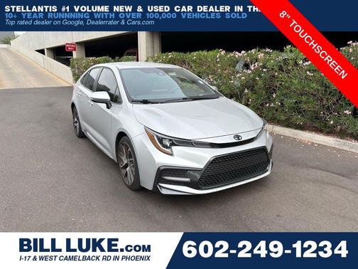 Classic Silver Metallic 2021 Toyota Corolla SE