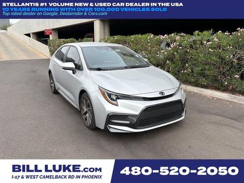 Classic Silver Metallic 2021 Toyota Corolla SE