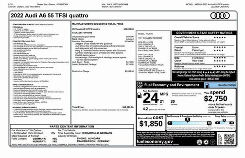 2022 Audi A6 55 Premium Plus