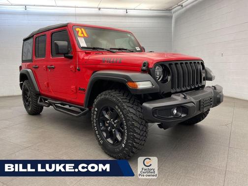 Firecracker Red Clearcoat 2021 Jeep Wrangler Willys
