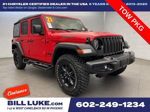 Firecracker Red Clearcoat 2021 Jeep Wrangler Willys