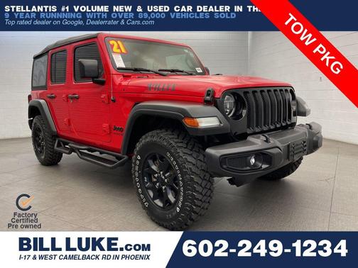 Firecracker Red Clearcoat 2021 Jeep Wrangler Willys