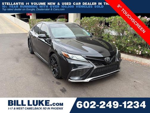 Midnight Black Metallic 2021 Toyota Camry XSE