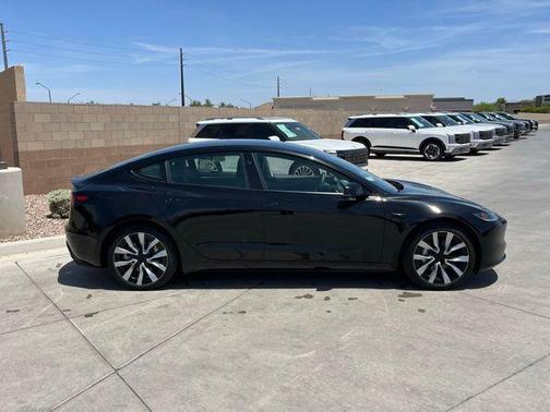 Pearl White Multi-Coat 2025 Tesla Model 3 Long Range