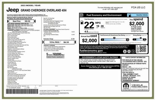 2023 Jeep Grand Cherokee Overland