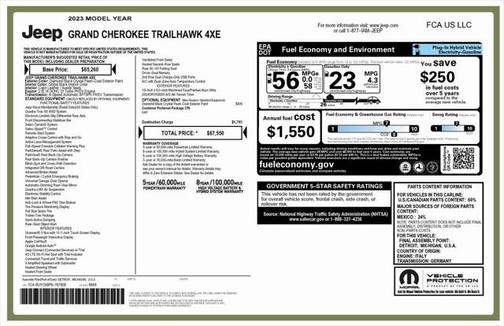 2023 Jeep Grand Cherokee 4xe Trailhawk