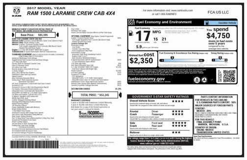 2017 RAM 1500 Laramie