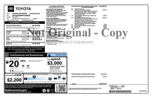 2023 Toyota Tacoma TRD Sport