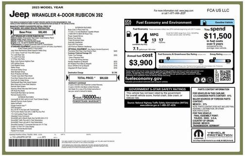 2023 Jeep Wrangler Rubicon 392