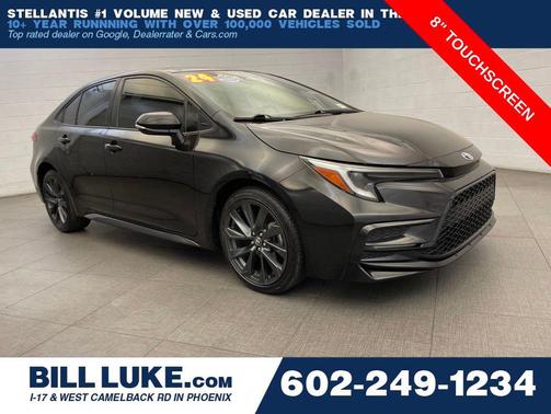 Midnight Black Metallic 2024 Toyota Corolla SE
