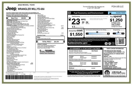 2022 Jeep Wrangler Willys