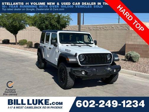 Bright White Clearcoat 2025 Jeep Wrangler 4xe Willys