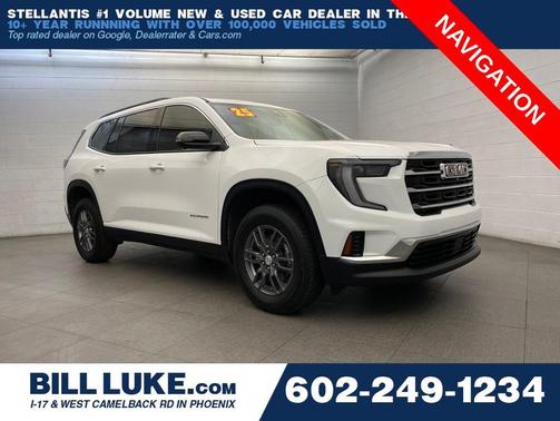 Summit White 2025 GMC Acadia FWD Elevation