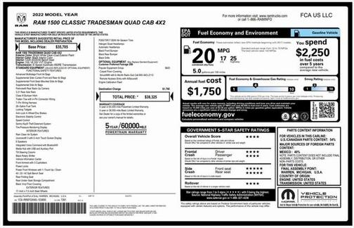 2022 RAM 1500 Tradesman