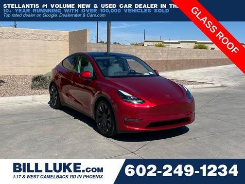 Ultra Red 2024 Tesla Model Y Performance Dual Motor All-Wheel Drive