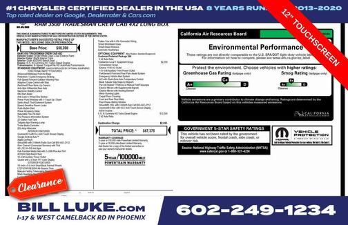 2025 RAM 3500 Tradesman Crew Cab 4x2 8' Box