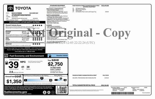 2025 Toyota RAV4 Hybrid XLE