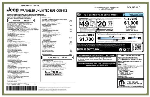 Sting-Gray Clearcoat 2021 Jeep Wrangler Unlimited 4xe Rubicon