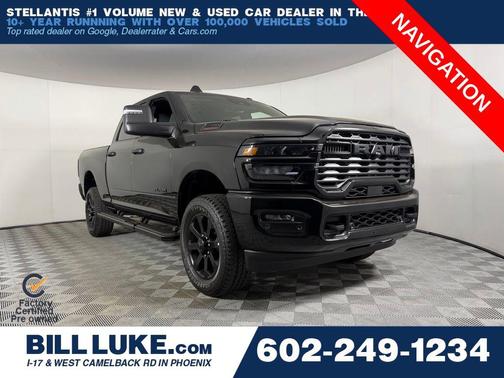 Diamond Black Crystal Pearlcoat 2025 RAM 2500 Big Horn Crew Cab 4x4 6'4' Box