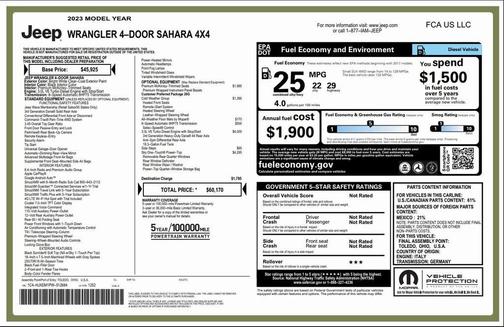 2023 Jeep Wrangler 4-Door Sahara 4x4