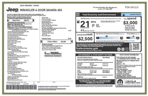 2025 Jeep Wrangler 4-Door Sahara 4x4