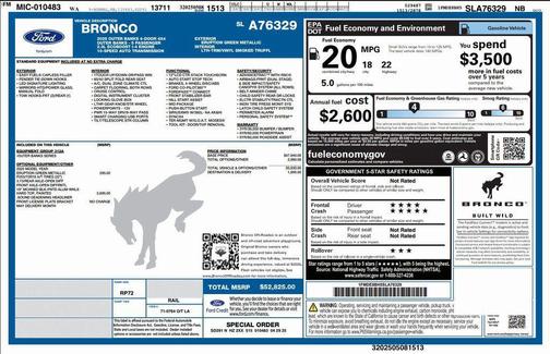 2025 Ford Bronco Outer Banks