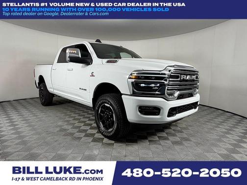 Bright White Clearcoat 2026 RAM 2500 Laramie Crew Cab 4x4 6'4' Box